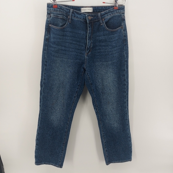 Articles Of Society High Rise Cropped Jeans in EWA Beach Wash Size 28 - Picture 1 of 7